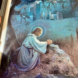 Foil 8x10” framed pictures “Last Supper” and another spiritual photo